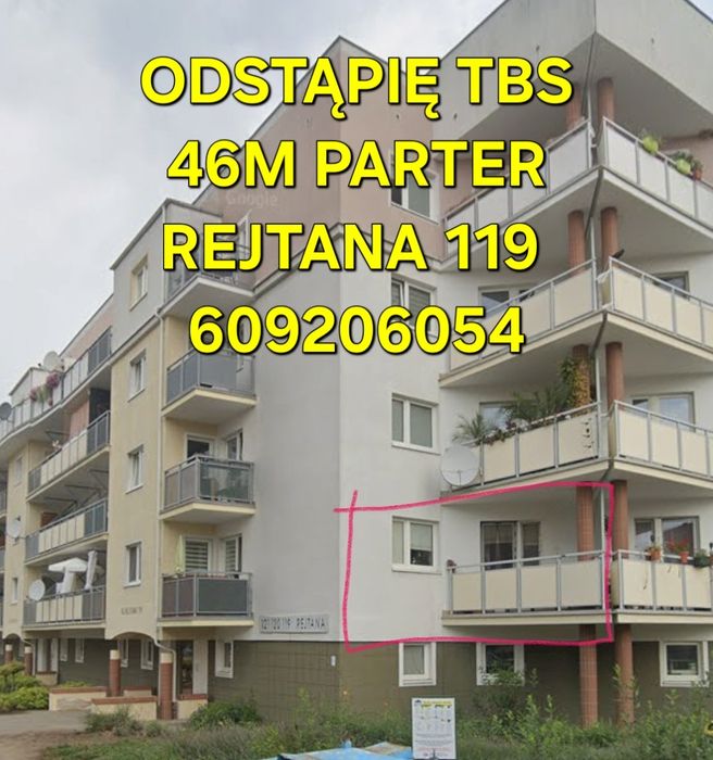Odstąpię TBS Leszno Rejtana 46m parter