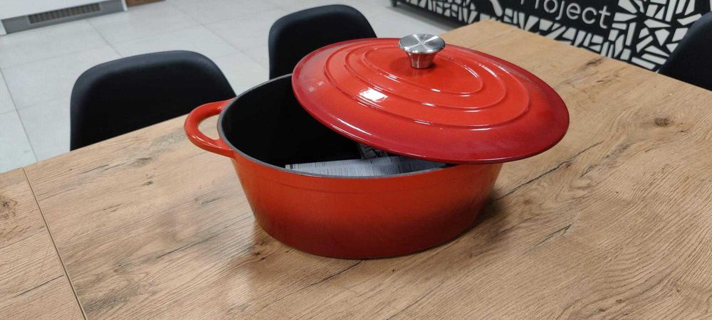 WYPRZEDAŻ EKSPOZYCJI - Garnek żeliwny, gęsiarka, 6,9 l - Hendi 626825