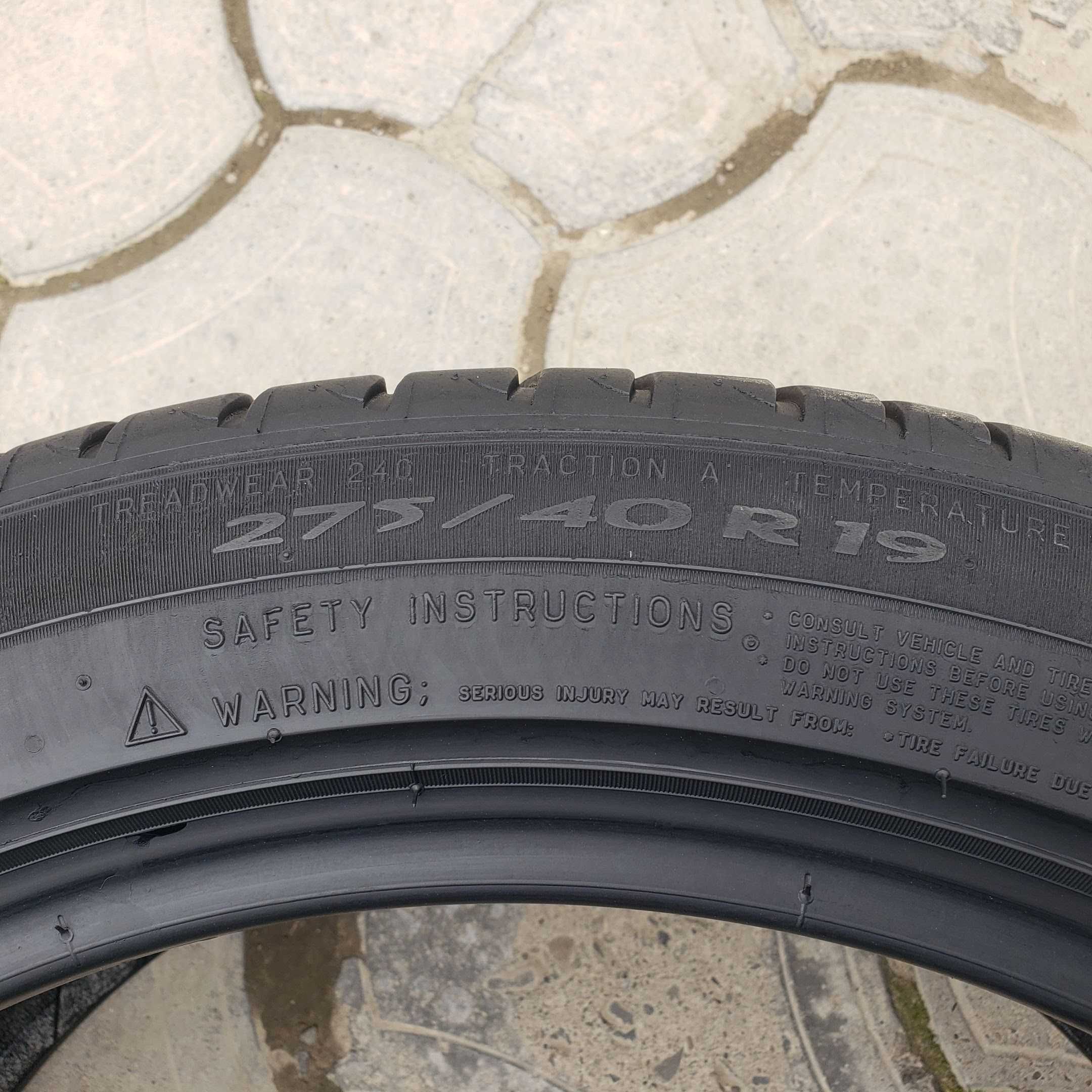 Шины 275/40 R19 Michelin (Мишелин) 140$/2шт. летняя резина