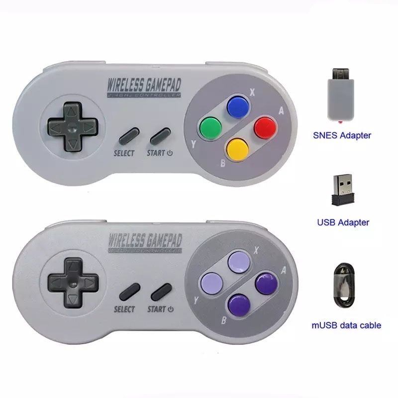 Controles Wireless Retro com adaptador (NES)