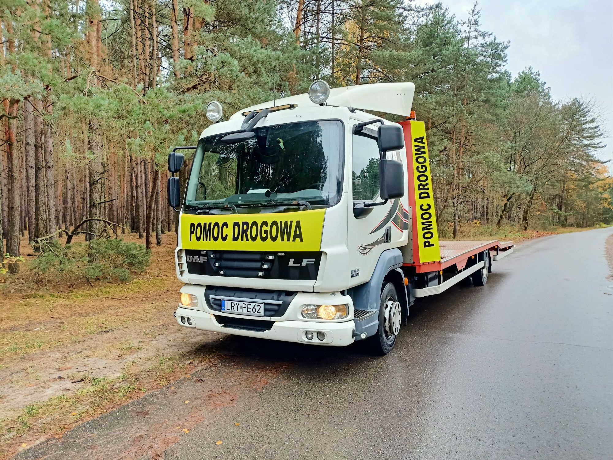 DAF LF 45.220 12DMC 10r. laweta, pomoc drogowa