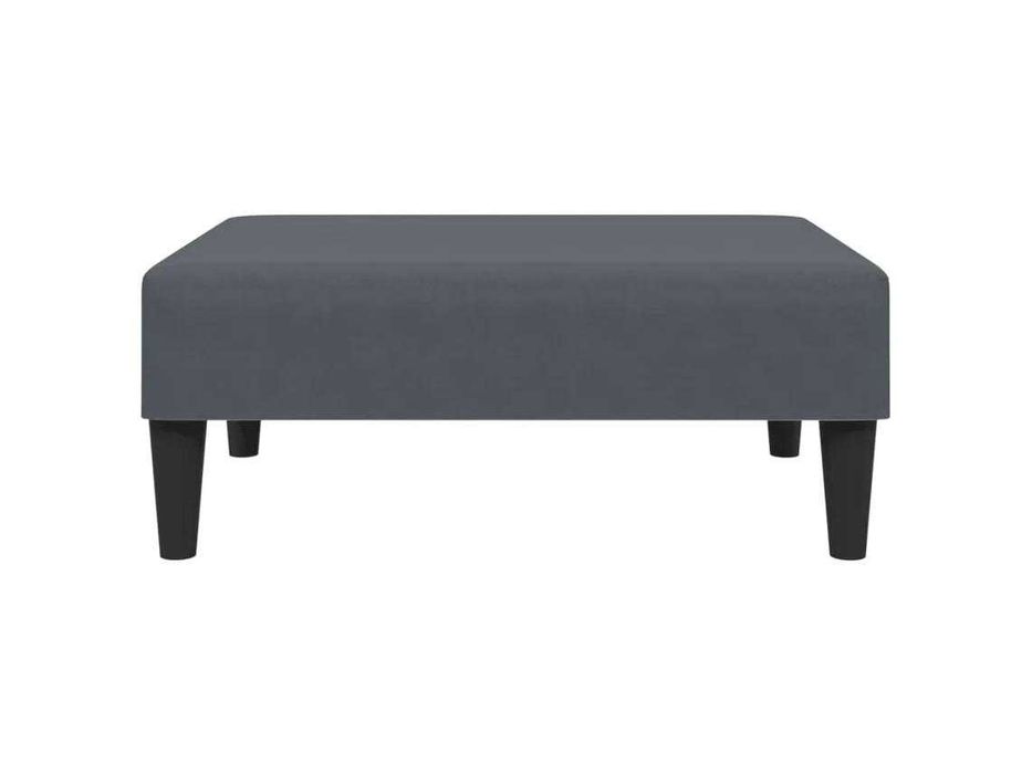 Chaise longue cinzento escuro veludo