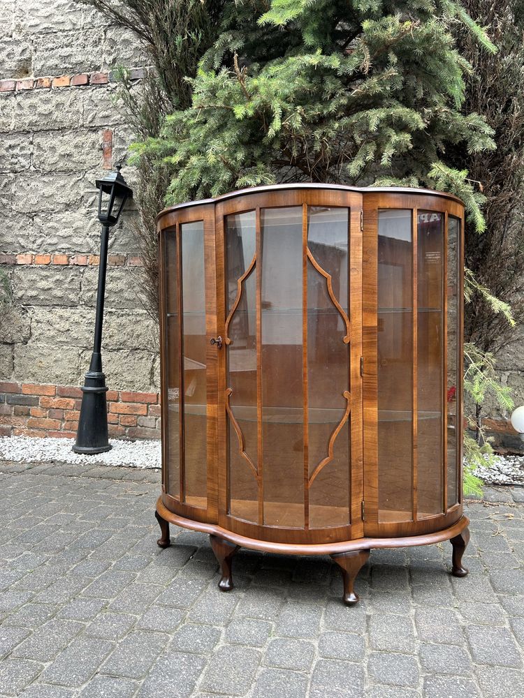 Stylowa Witryna Ludwikowska Kredens Ludwik Biblioteka Po Renowacji