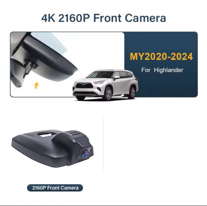 Видеорегистратор 4k Toyota Highlander 2020-2024