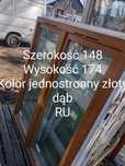 Okno nowe 148x174 złoty dąb RU -40%