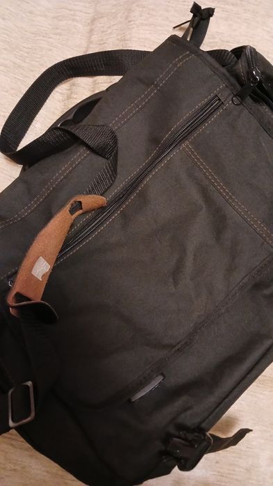 Продається сумка для чоловіків, чорна. Текстиль