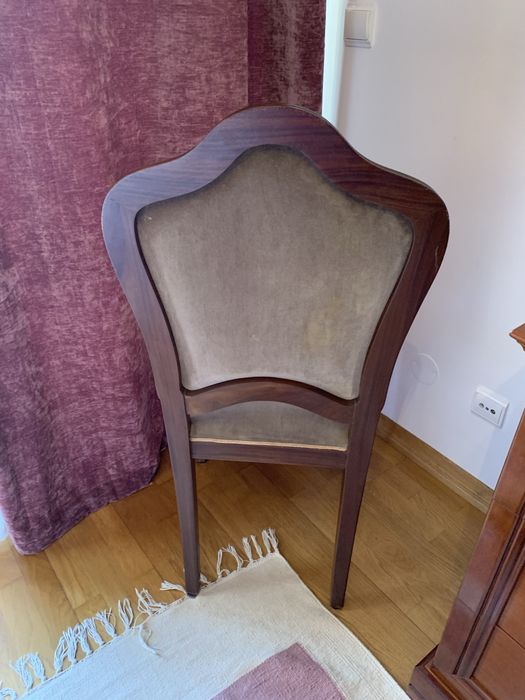 Cadeira romântica, Vintage madeira e veludo lindissima !!