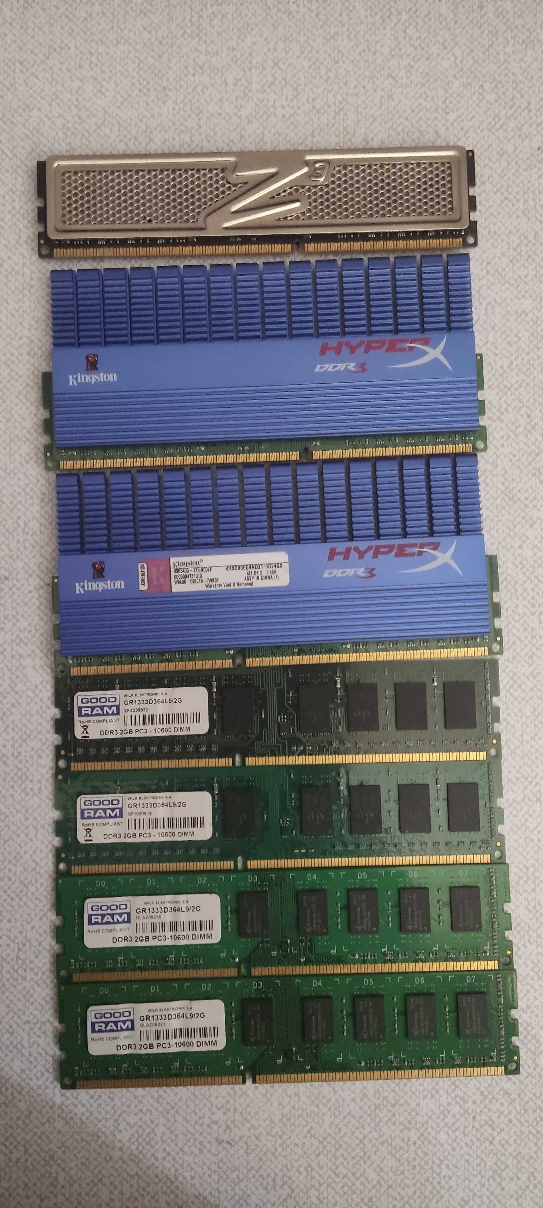 Продам Оперативну Пам'ять DDR3 1600 6Gb 3x2Gb