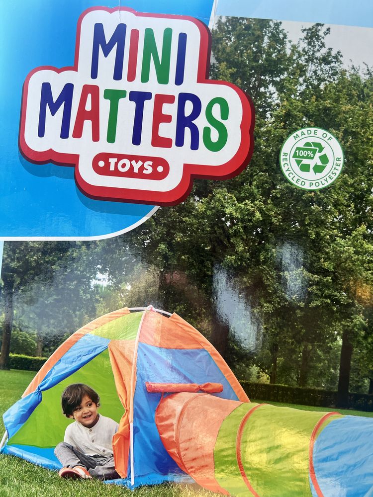 Namiot z Tunelem Mini Matters Do Domu i Ogrodu Tipi Plac Zabaw Nowy