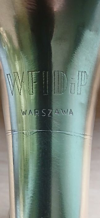 Mosiężna trąbka sygnalowa - myśliwska