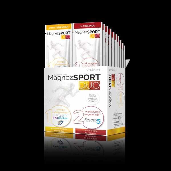 Vitadiet Magnez SPORT DUO 20 saszetek (10+10) suplement diety