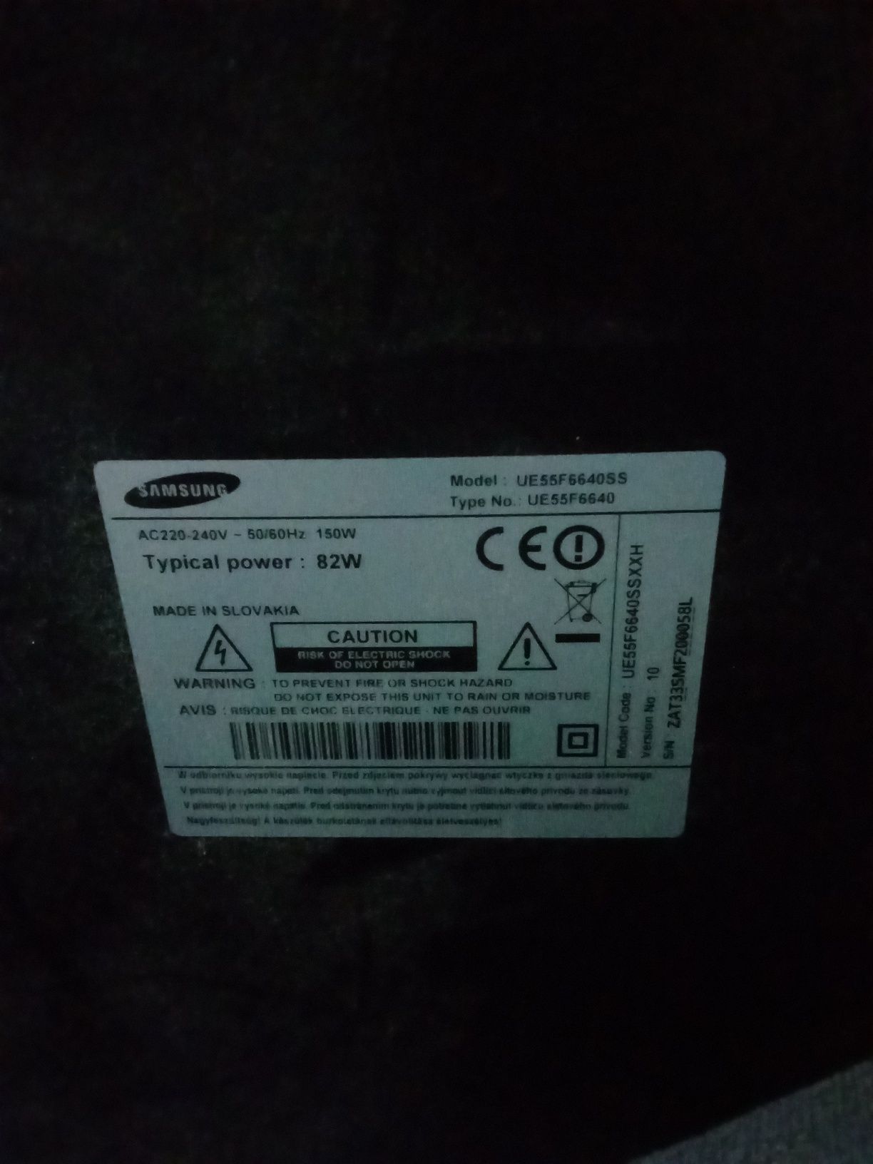 Telewizor LED Samsung UE55F6640 55 cali