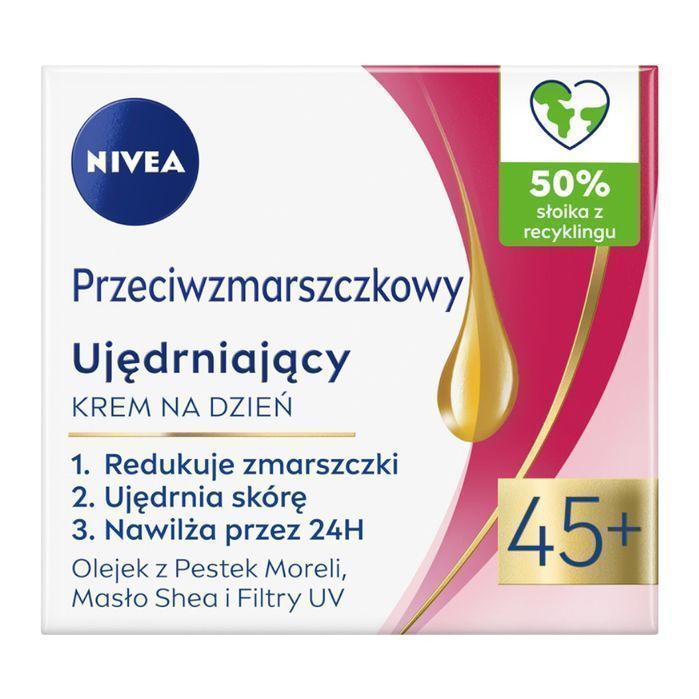 Nivea Przeciwzmarszczkowy + Ujędrniający Krem Na Dzień 45+ 50Ml (P1)