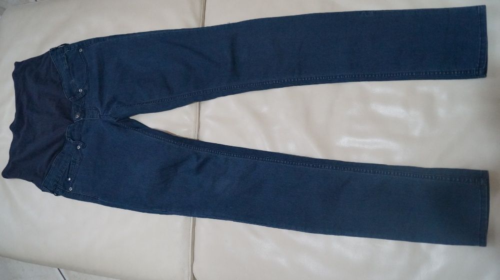 Spodnie ciążowe H&M Mama XS/S/M/34/36/38 jeansowe/dżinsowe z pasem