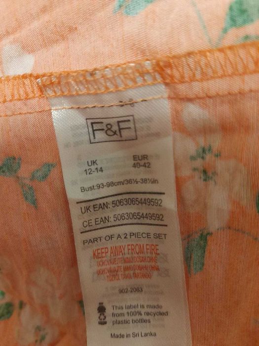 Літня піжама, майка з шортами
F&F