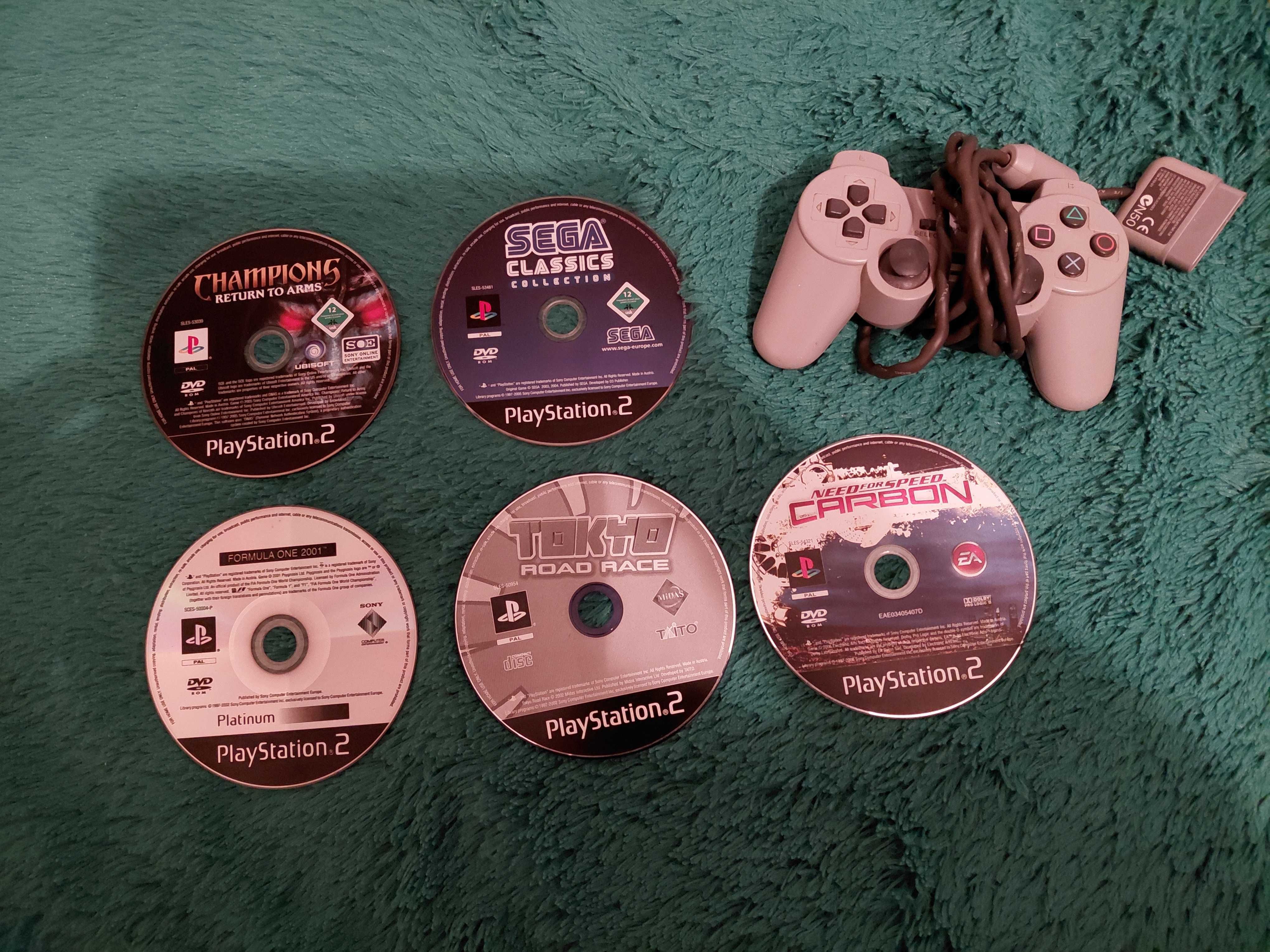 Jogos ps2 e comando