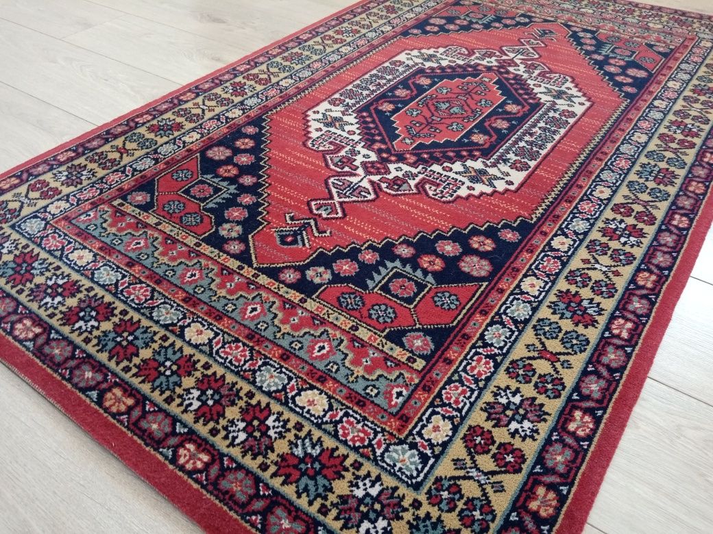 Piękny wełniany orientalny dywanik 90x160cm