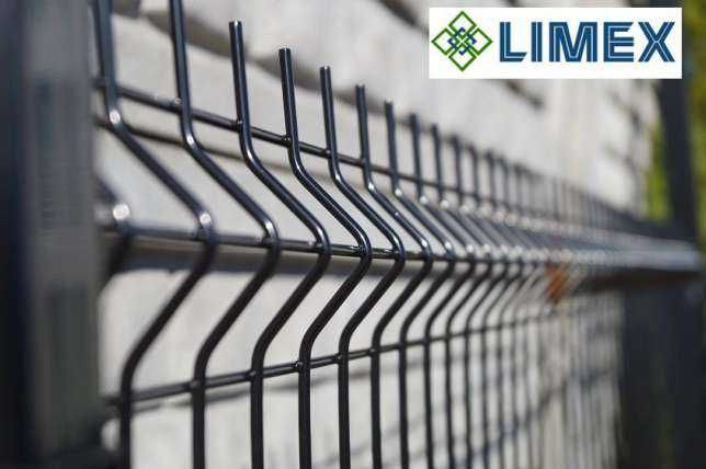 Ogrodzenie panelowe 120 cm panel 3d grafit LIMEX cena za 1 mb