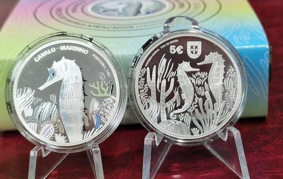 - 5€ PROOF PRATA - Cavalo marinho l, 2021