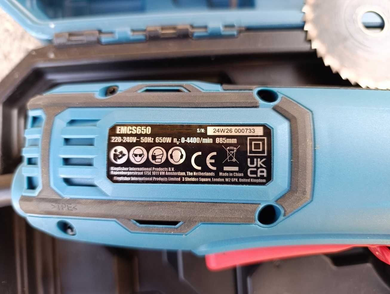 Mini pilarka tarczowa Erbauer EMCS650 85MM 650W 3 tarcze paneli płytek