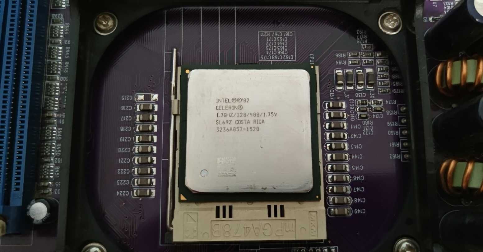 Материнська плата EliteGroup P4IBASD (Socket 478)+Intel Celeron 1.7GHz