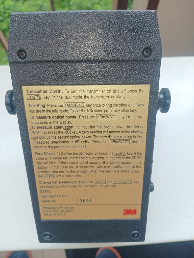 Miernik tester 3M Photodyne 21XTL