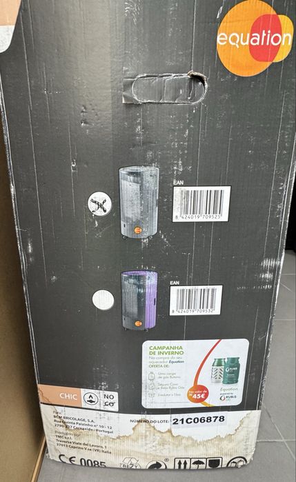 Aquecedores a gás (4200W) & botija (13 quilos) - Equation & Galp