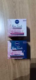 Zestaw 2 x 50 ml krem na dzień i krem na noc Nivea rose touch przeciwz