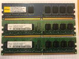 ОЗУ DDR2 512 мб - 3 шт