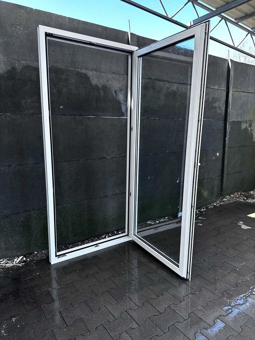 Drzwi Balkonowe UŻYWANE okna 98x214 - świetny stan - dowóz