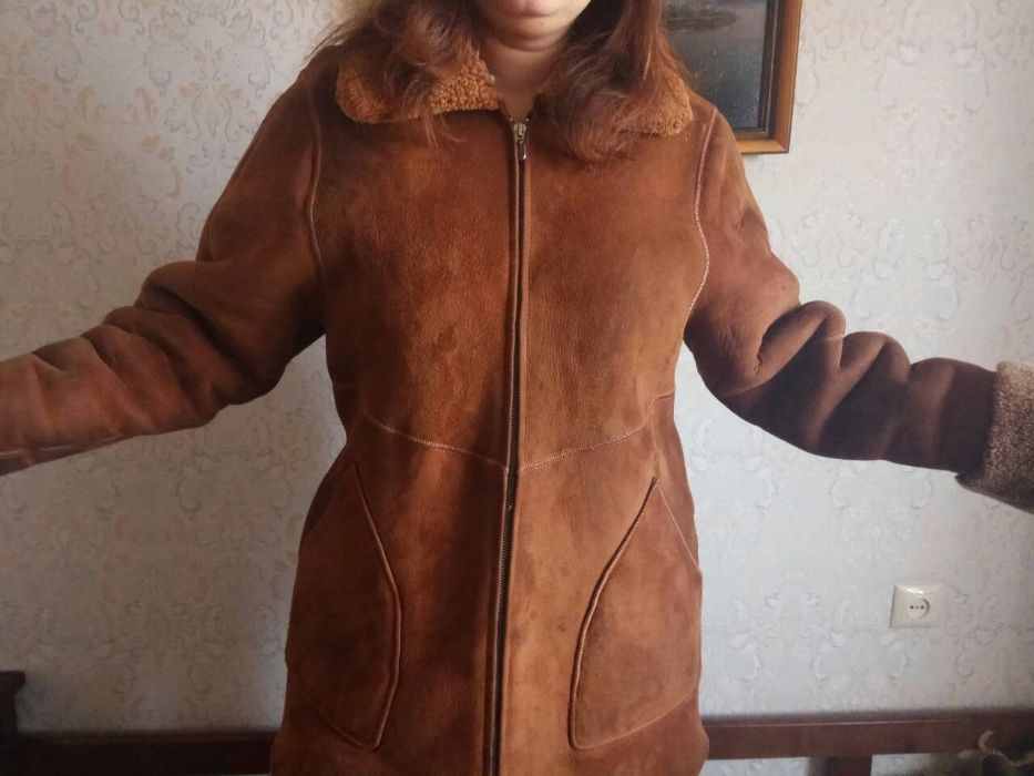 Дубленка натуральная 48-50 размер теплая мутон
