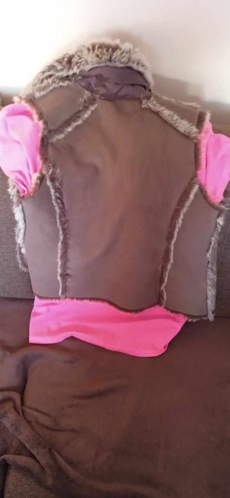 Kamizelka kożuszek Futrzak xl brąz