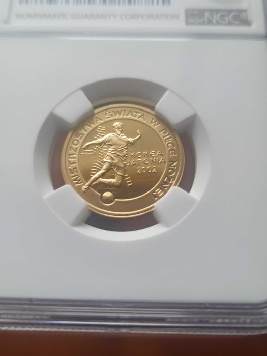 100 zł 2002 r. Mundial Korea-Japonia NGC MAX NOTA!