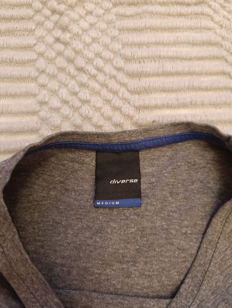 Koszulka Diverse męska premium szara rozmiar M wiosna lato t-shirt