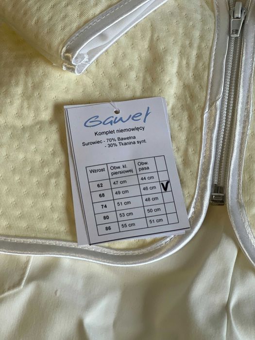 Komplet na Chrzest dla Chłopca - rozmiar 68