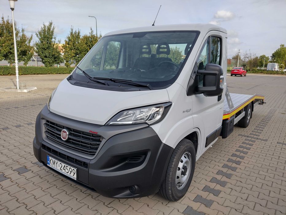 Wynajem Wypożyczalnia laweta autolaweta 2LETNIA fiat duc., ład. 1550kg