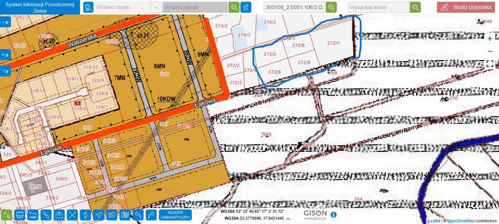 działka rolna predysponowana do wykonania zbiornika wodnego