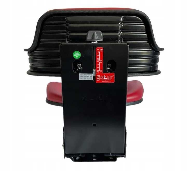 Siedzenie fotel URSUS C-330 C-360 ZETOR MF T-25 czerwone amortyzowane