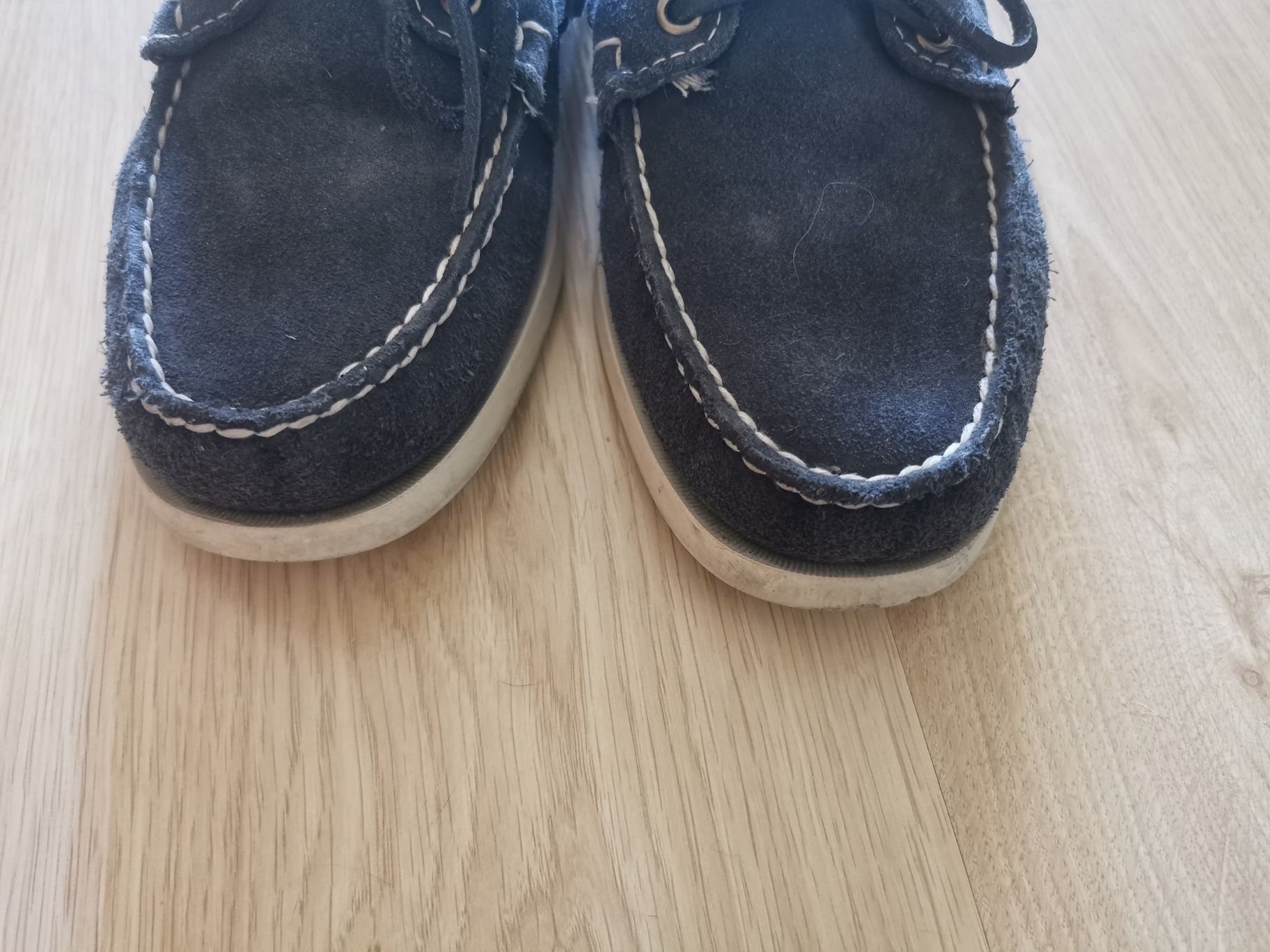 Granatowe buty żeglarskie Sebago, rozmiar 42