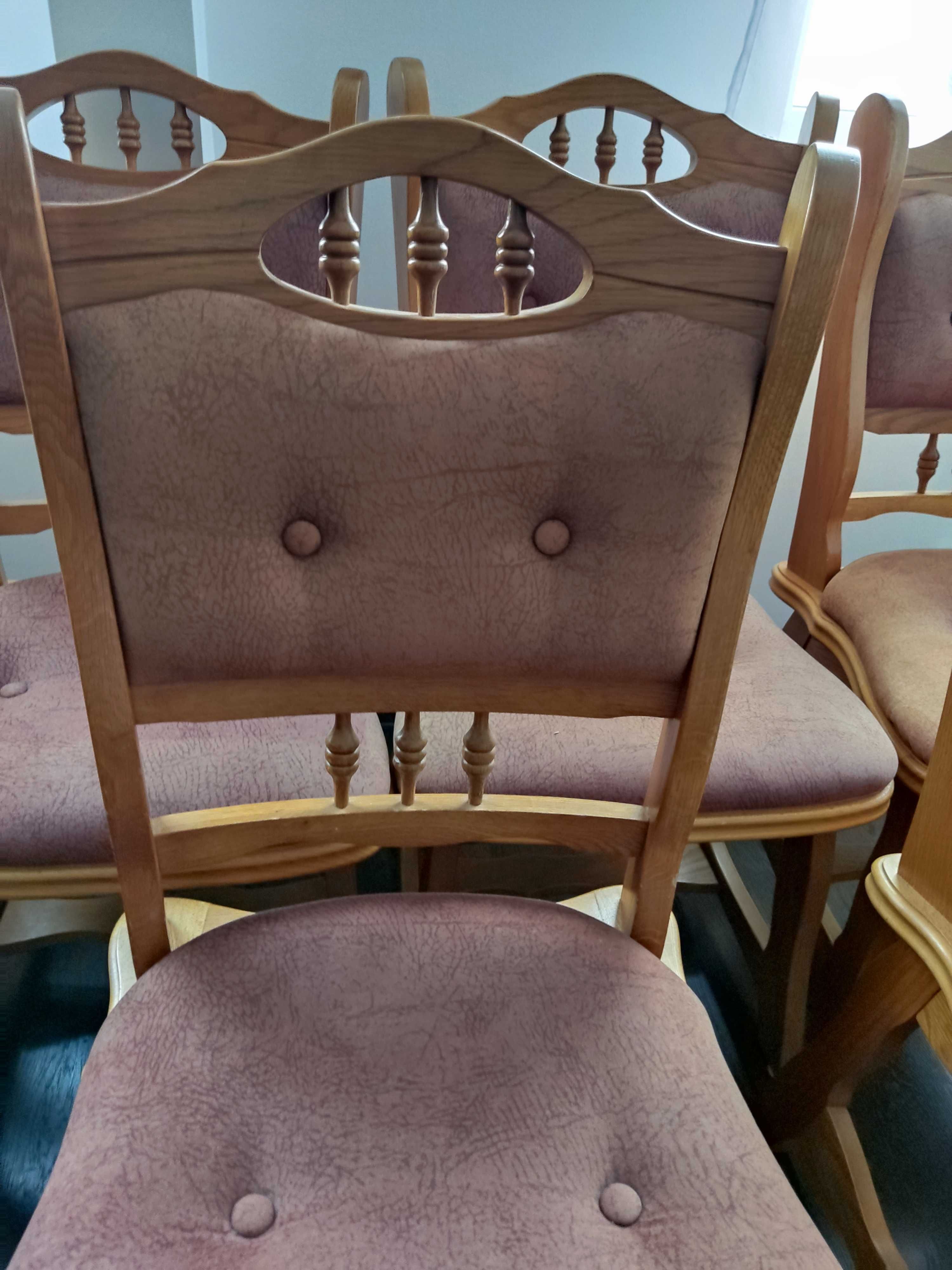 krzesła dębowe 6 szt.