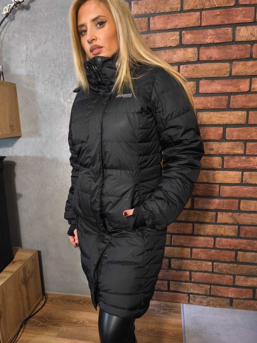 Damski długa kurtka zimowa , pikowana ocieplany PUCHEM, r, S Bergans