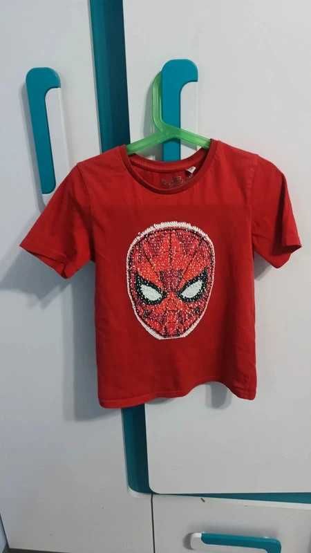 Podkoszulek Spider man iron Man 128 cekiny Marvel