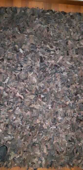 Tapete marca Carving em pele castanha 2.40x1. 70