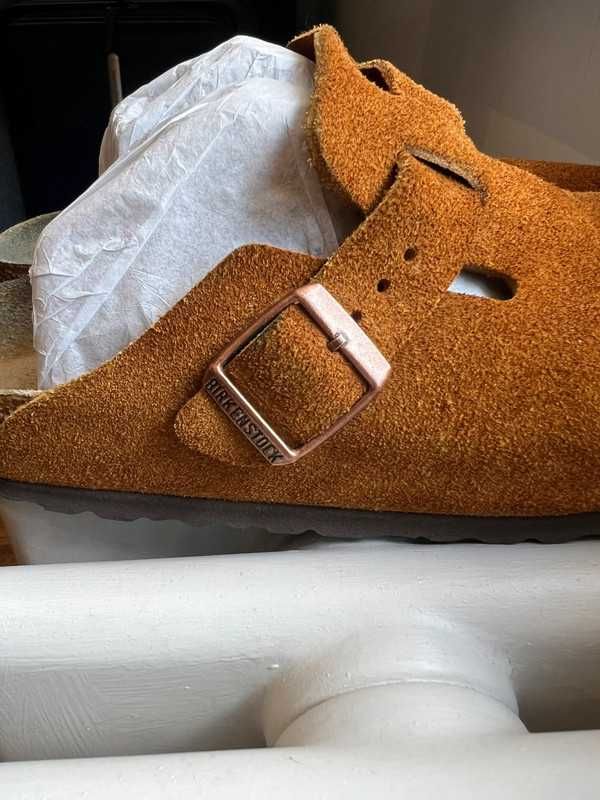 Buty BirkenstockBoston Soft Footbed SuedeMink sportowe rozmiarR.40
