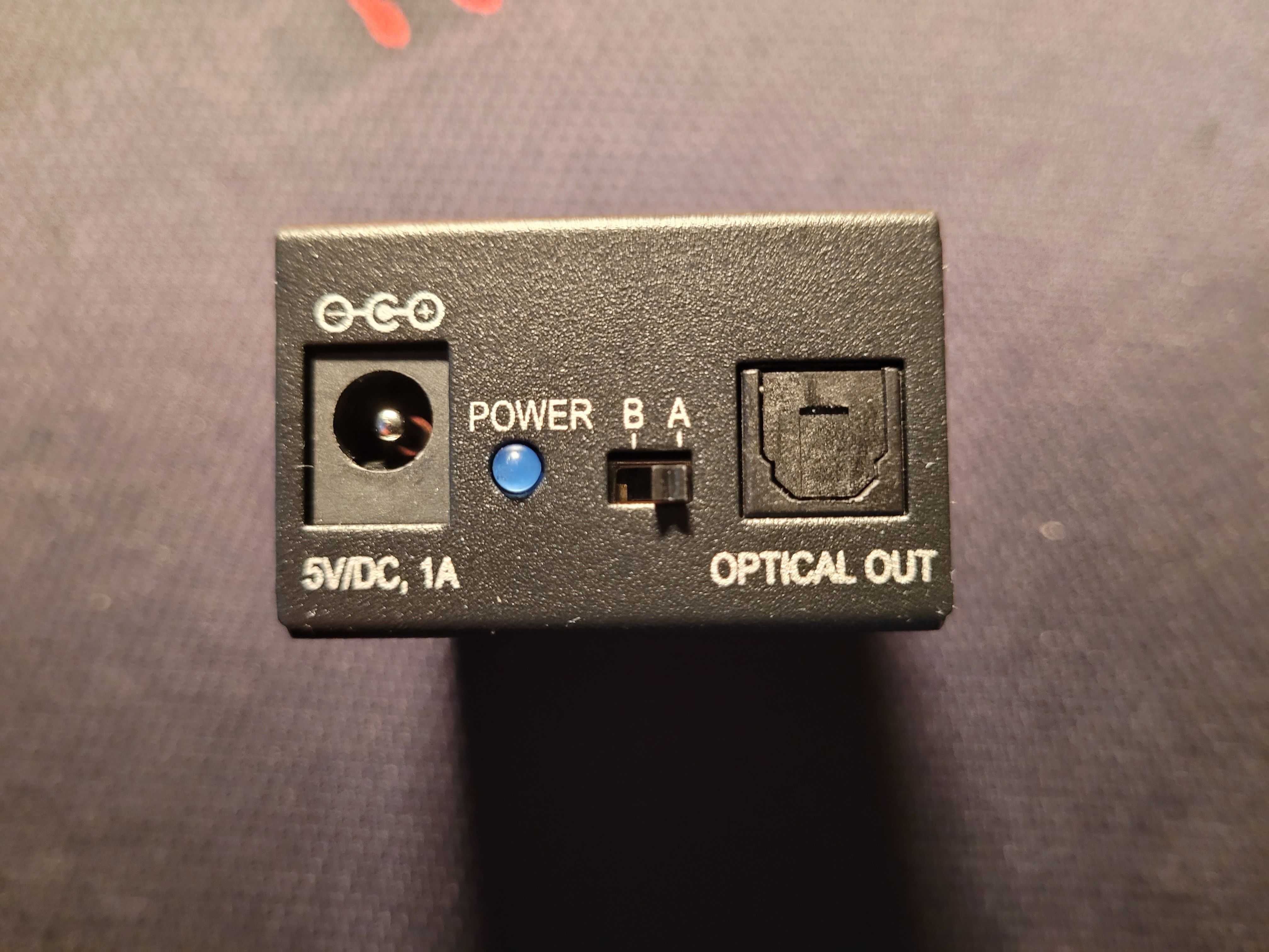 deleyCON Toslink 2x1 Switch SPDIF / przełącznik sygnału optycznego
