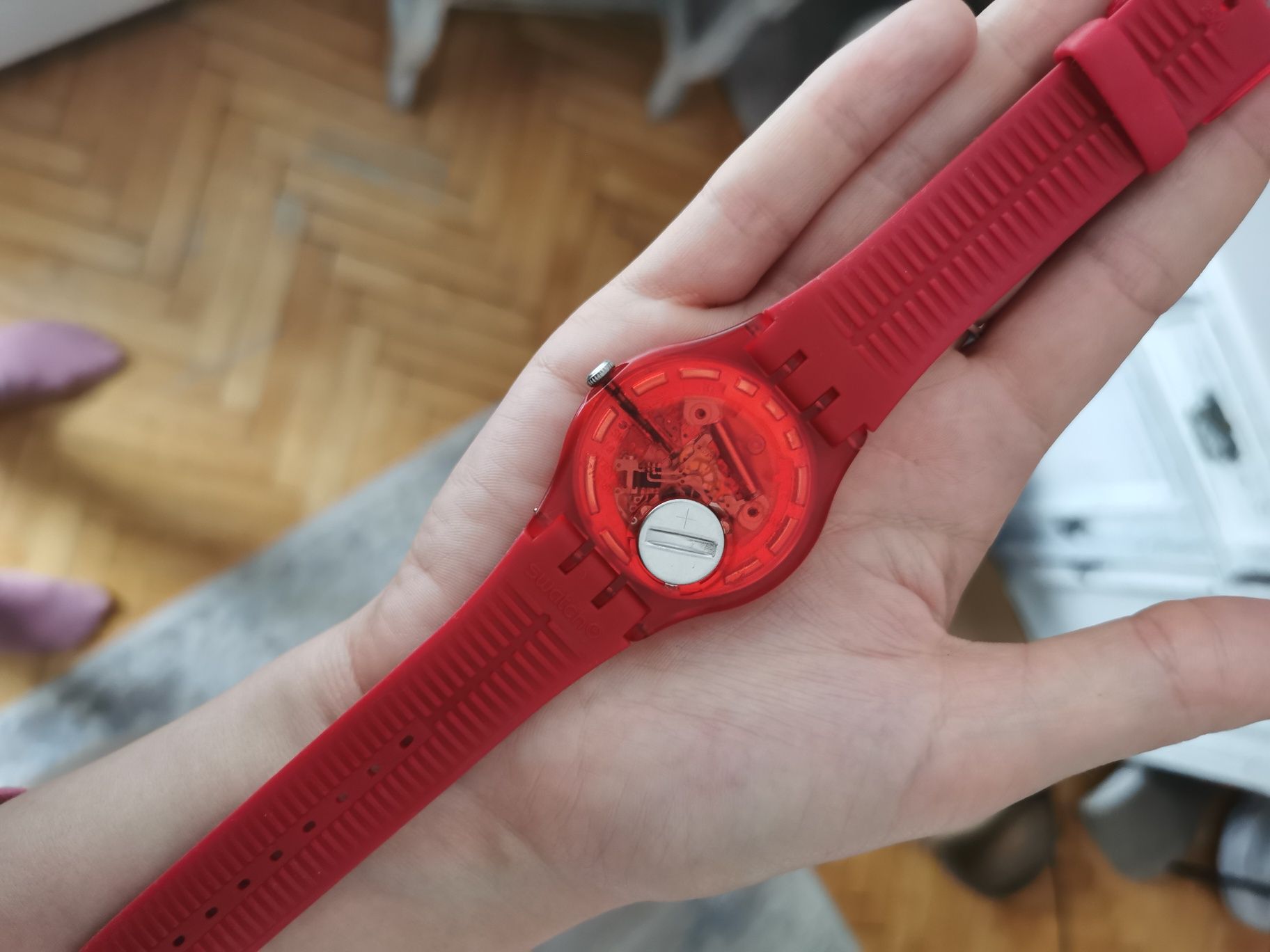 Zegarek swatch New gent czerwony Red rebel unisex