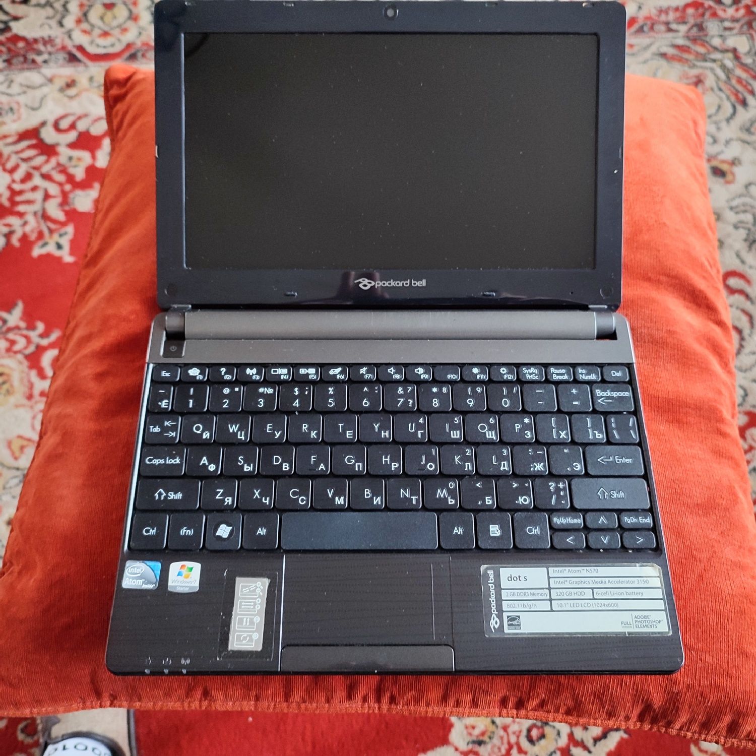 Ноутбук нетбук  Packard bell ZE6