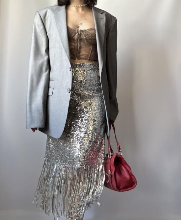 Юбка святкова в паєтку