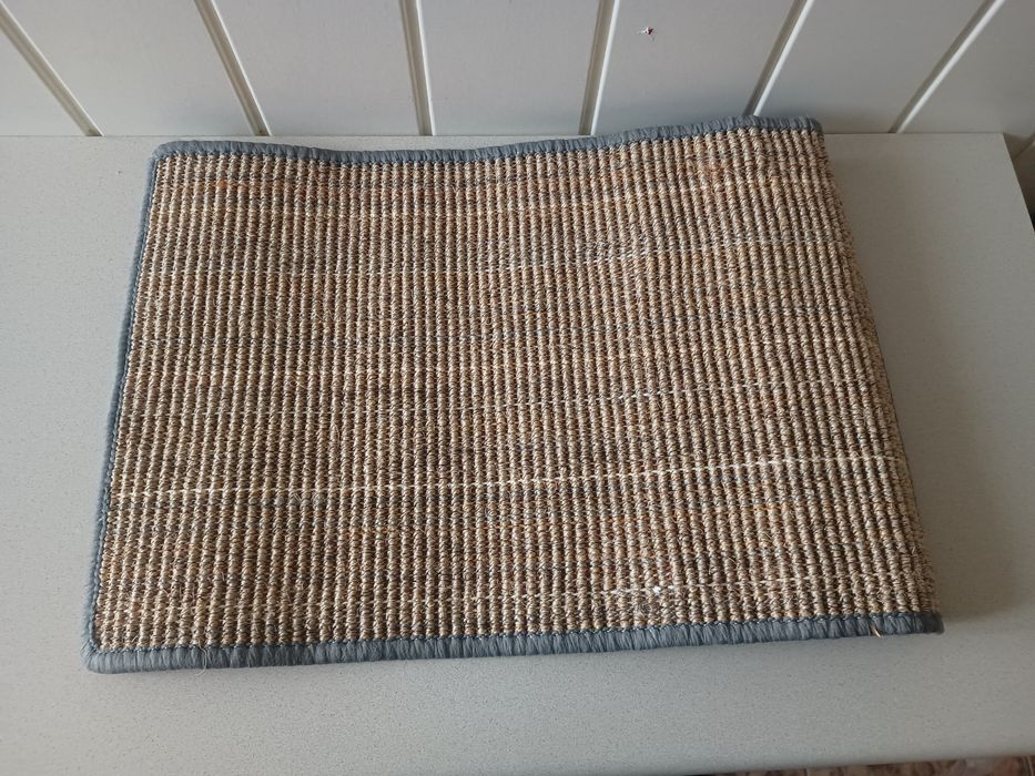 Wycieraczka wewnętrzna 60x40cm brązowa, przeplatana