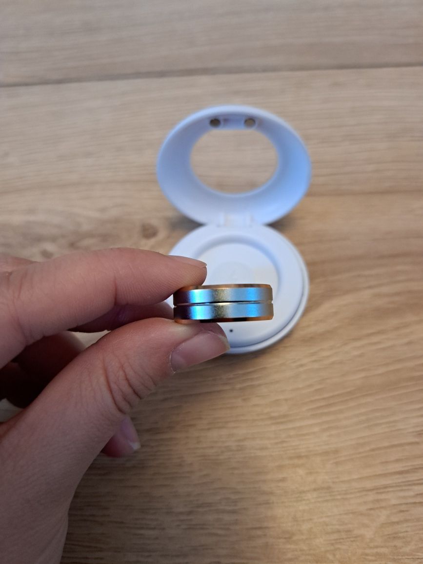 Smart ring JYouPro srebrny, tętno, saturacja, monitor snu, aktywność,
